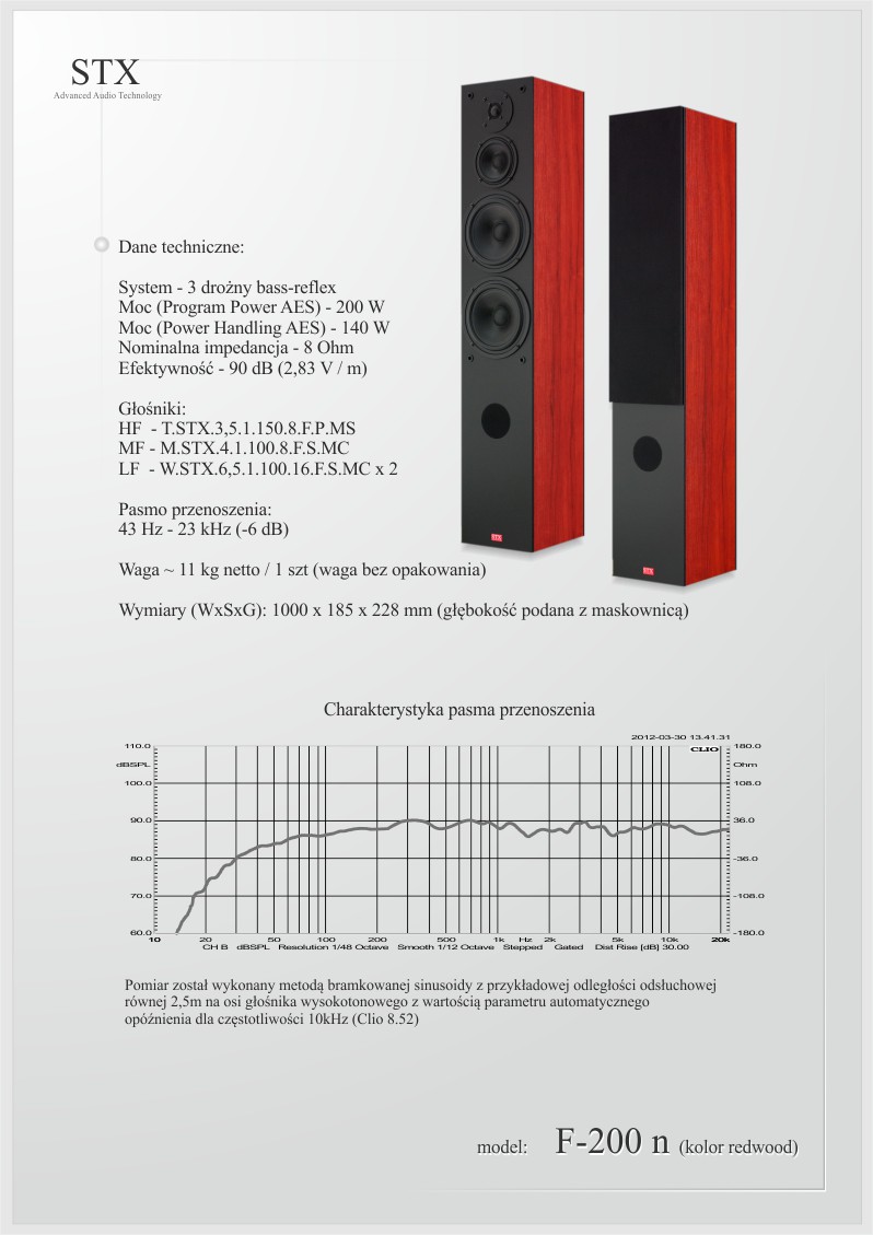 loudspeaker STX F-200 n