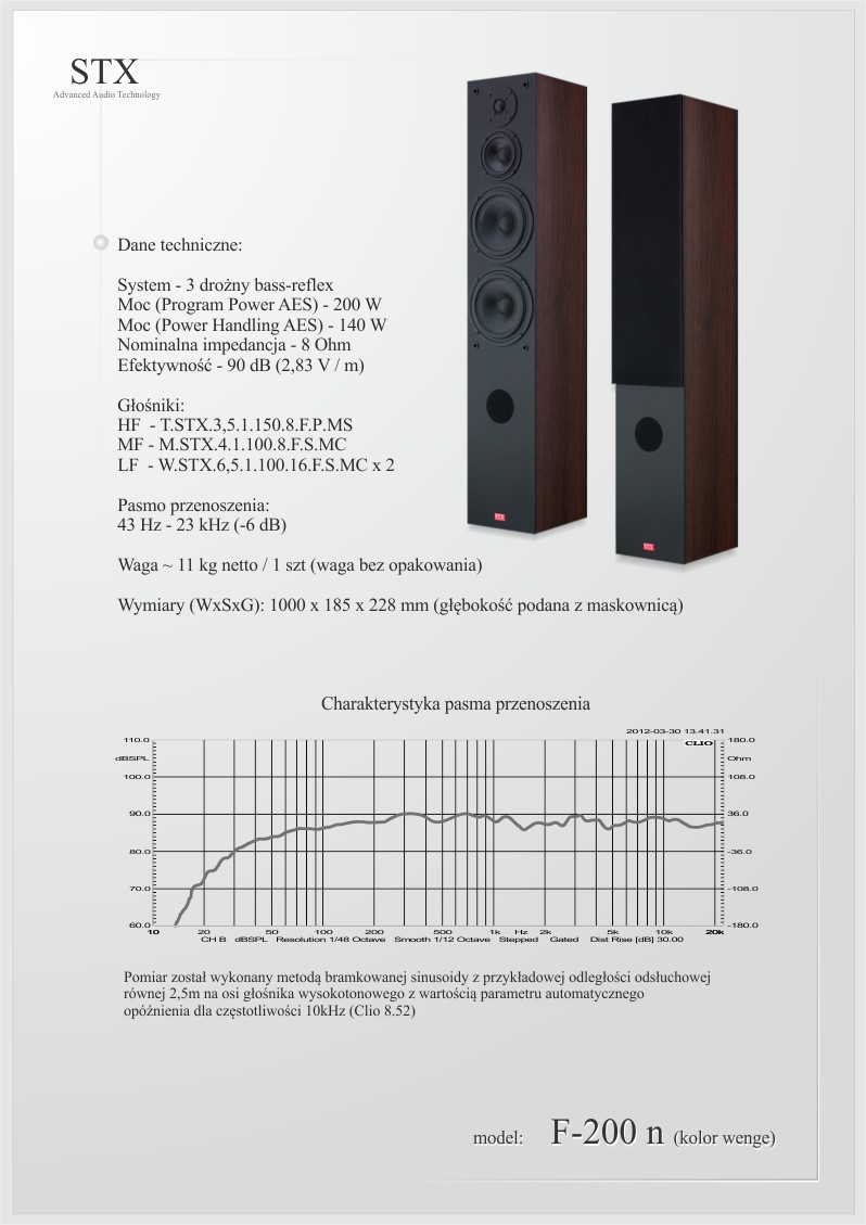 loudspeaker STX F-200 n