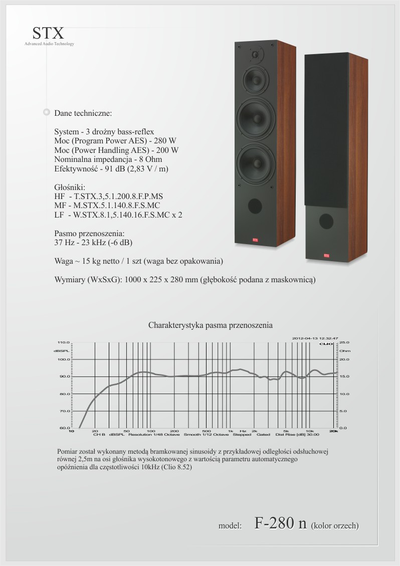 loudspeaker STX F-280 n