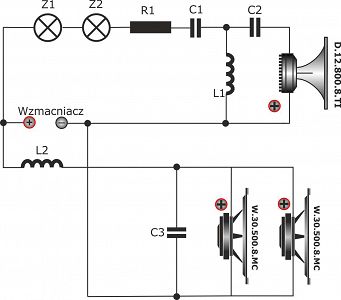 Projekt 2x W.30.500.8.MC + D.12.800.8.TI  + Horn 318x150