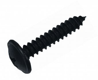 Black oxide truss head screws 10,8x4,2x25 set 25pcs.