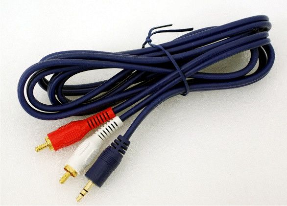 1xJack 3,5mm-2xRCA cable 1,8m