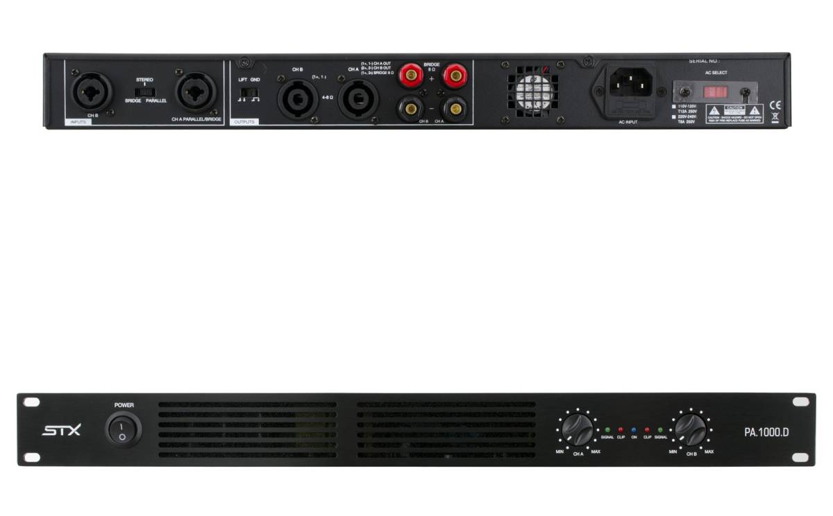 STX PA.1000.D Professional Amplifier 